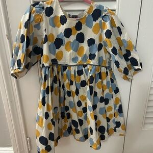 Pink Chicken Painted Polka Dot Dress